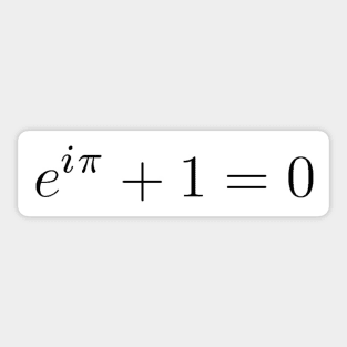 The Beautiful Equation: Euler's Identity Sticker